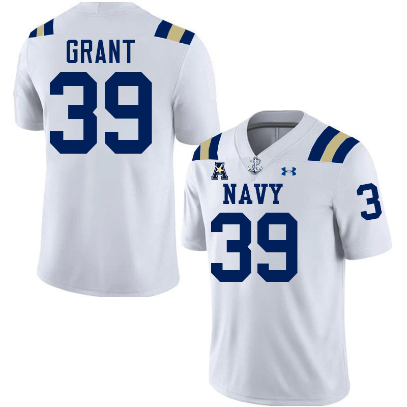 Navy Midshipmen #39 Job Grant College Football Jerseys,Apparels Stitched-White Navy Midshipmen #39 Job Grant College Football Jerseys,Apparels Stitched-White